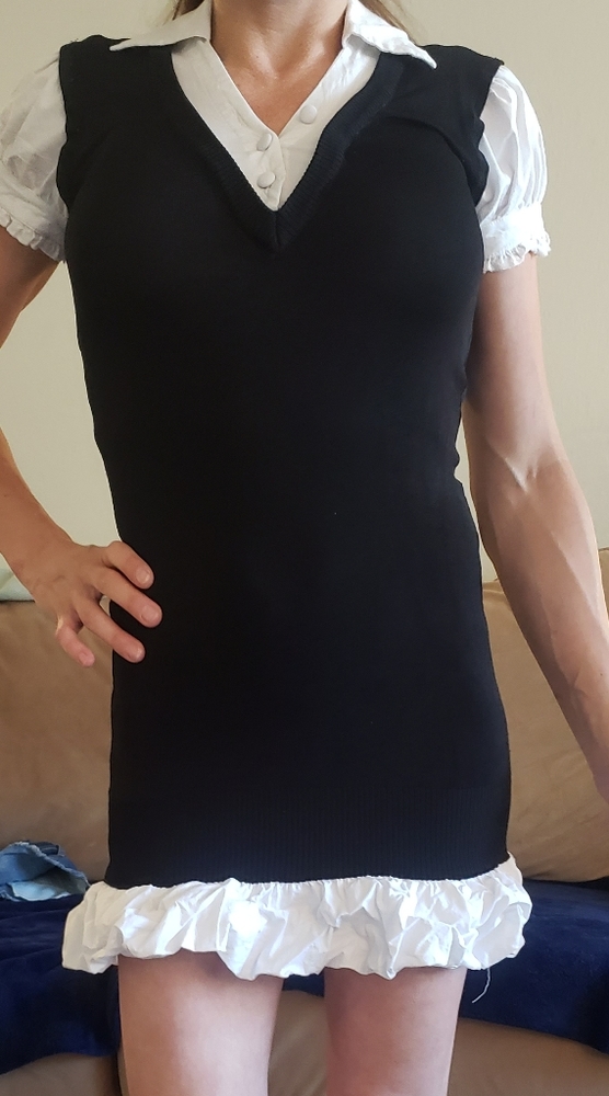 Body Central black and white dress